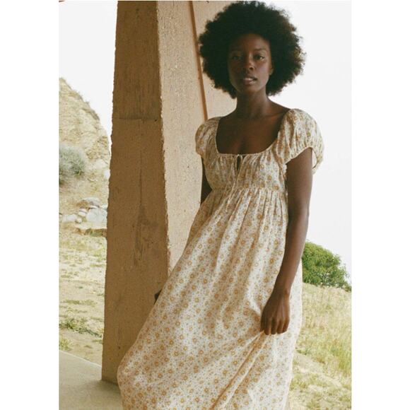 Doen Piazza Dress in Alabaster Countryside - Picture 1 of 10